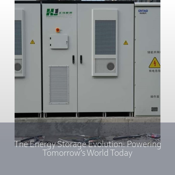 The Energy Storage Evolution: Powering Tomorrow’s World Today