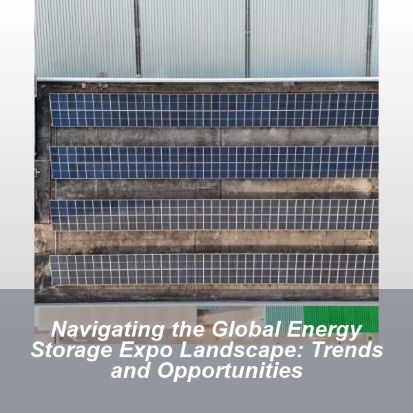 Navigating the Global Energy Storage Expo Landscape: Trends and Opportunities
