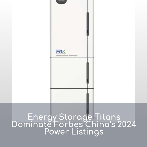 Energy Storage Titans Dominate Forbes China's 2024 Power Listings