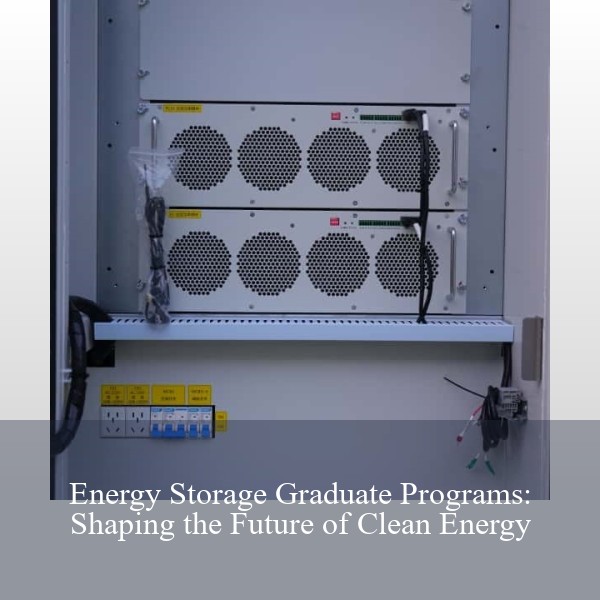Energy Storage Graduate Programs: Shaping the Future of Clean Energy