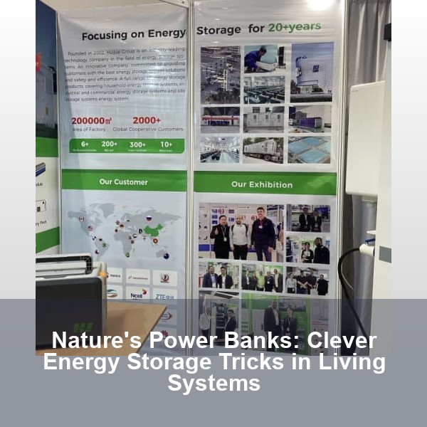 Nature's Power Banks: Clever Energy Storage Tricks in Living Systems