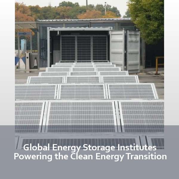 Global Energy Storage Institutes Powering the Clean Energy Transition