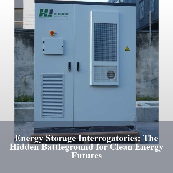 Energy Storage Interrogatories: The Hidden Battleground for Clean Energy Futures