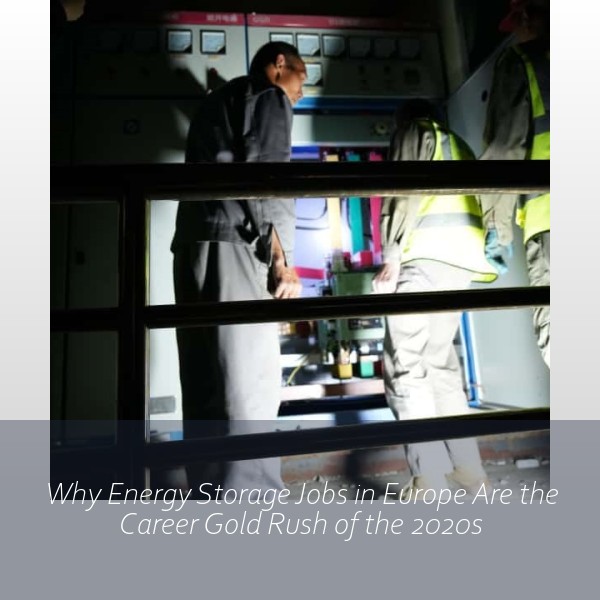 Why Energy Storage Jobs in Europe Are the Career Gold Rush of the 2020s