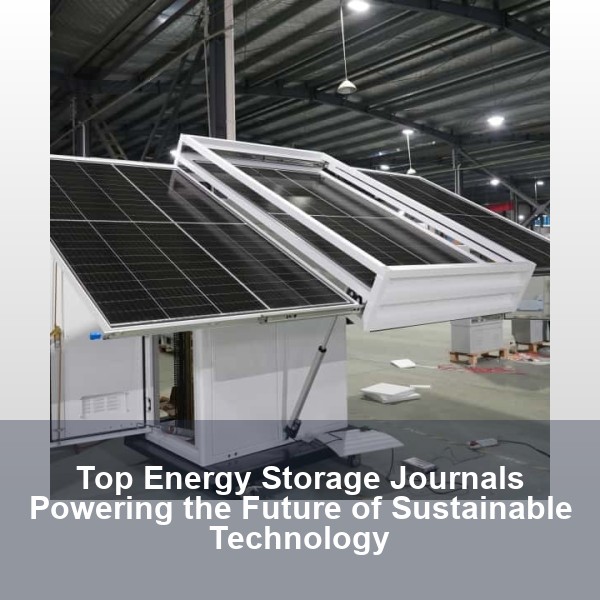 Top Energy Storage Journals Powering the Future of Sustainable Technology