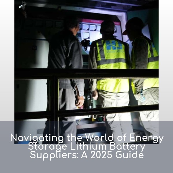 Navigating the World of Energy Storage Lithium Battery Suppliers: A 2025 Guide