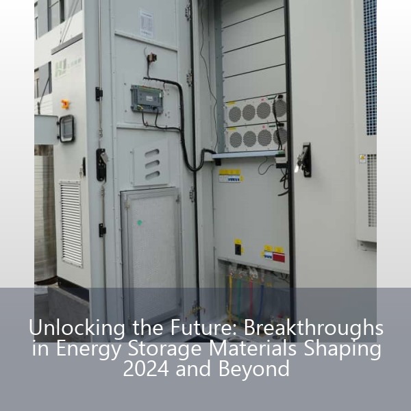 Unlocking the Future: Breakthroughs in Energy Storage Materials Shaping 2024 and Beyond