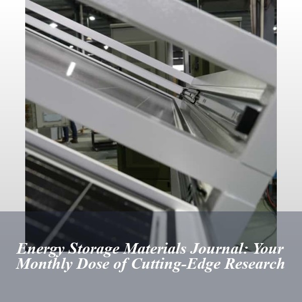 Energy Storage Materials Journal: Your Monthly Dose of Cutting-Edge Research
