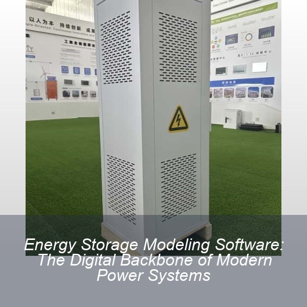 Energy Storage Modeling Software: The Digital Backbone of Modern Power Systems