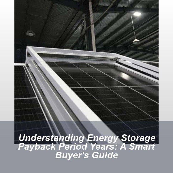 Understanding Energy Storage Payback Period Years: A Smart Buyer's Guide