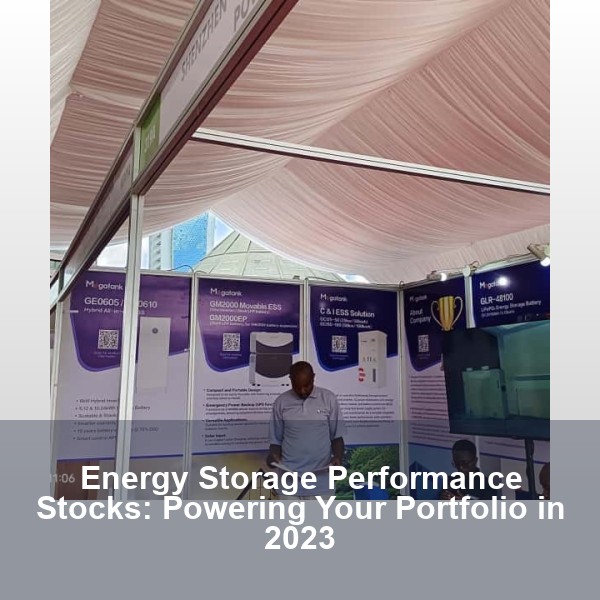 Energy Storage Performance Stocks: Powering Your Portfolio in 2023