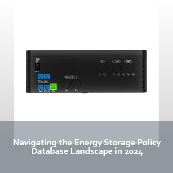 Navigating the Energy Storage Policy Database Landscape in 2024