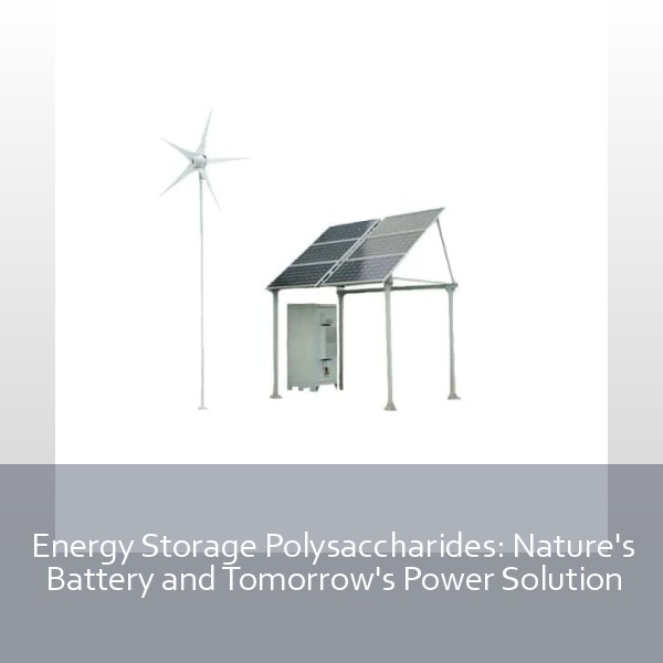 Energy Storage Polysaccharides: Nature's Battery and Tomorrow's Power Solution
