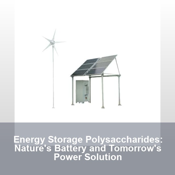 Energy Storage Polysaccharides: Nature's Battery and Tomorrow's Power Solution
