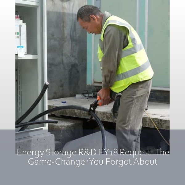 Energy Storage R&D FY18 Request: The Game-Changer You Forgot About
