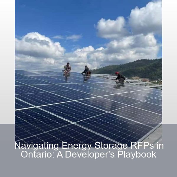 Navigating Energy Storage RFPs in Ontario: A Developer's Playbook