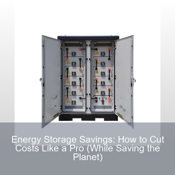 Energy Storage Savings: How to Cut Costs Like a Pro (While Saving the Planet)