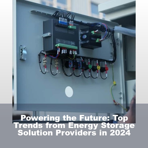 Powering the Future: Top Trends from Energy Storage Solution Providers in 2024