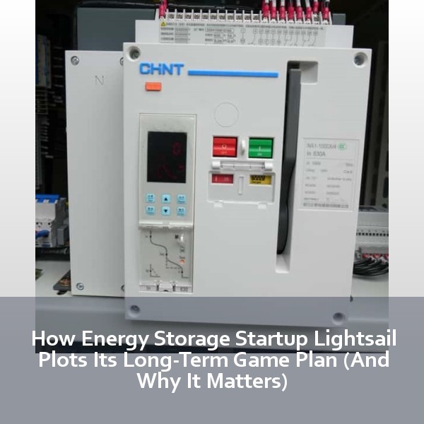 How Energy Storage Startup Lightsail Plots Its Long-Term Game Plan (And Why It Matters)