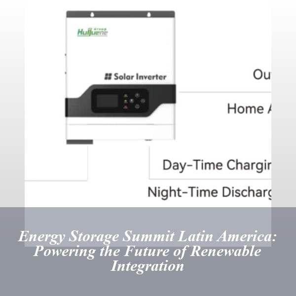 Energy Storage Summit Latin America: Powering the Future of Renewable Integration