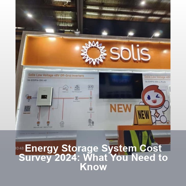 Energy Storage System Cost Survey 2024: What You Need to Know