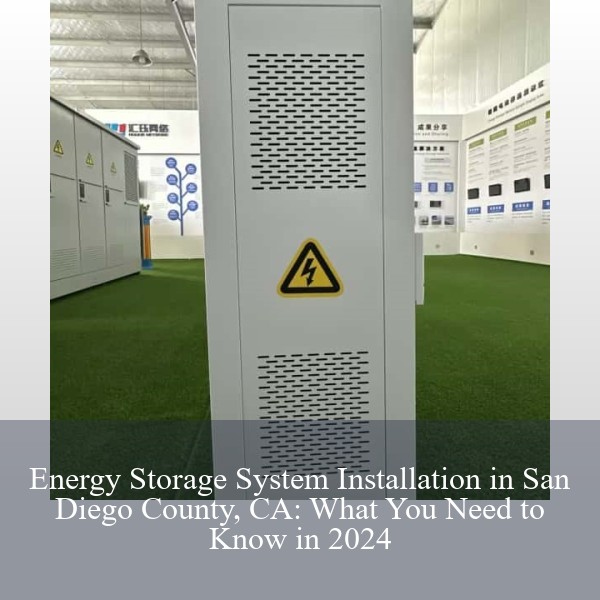 Energy Storage System Installation in San Diego County, CA: What You Need to Know in 2024