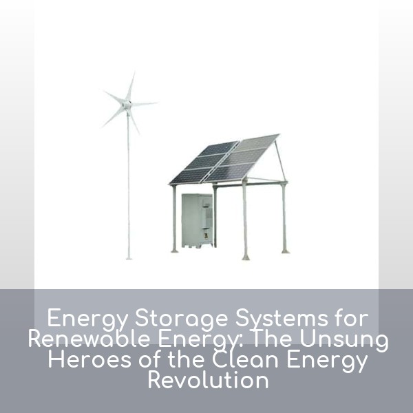 Energy Storage Systems for Renewable Energy: The Unsung Heroes of the Clean Energy Revolution