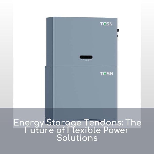 Energy Storage Tendons: The Future of Flexible Power Solutions