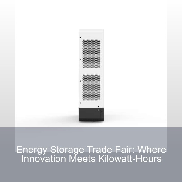 Energy Storage Trade Fair: Where Innovation Meets Kilowatt-Hours