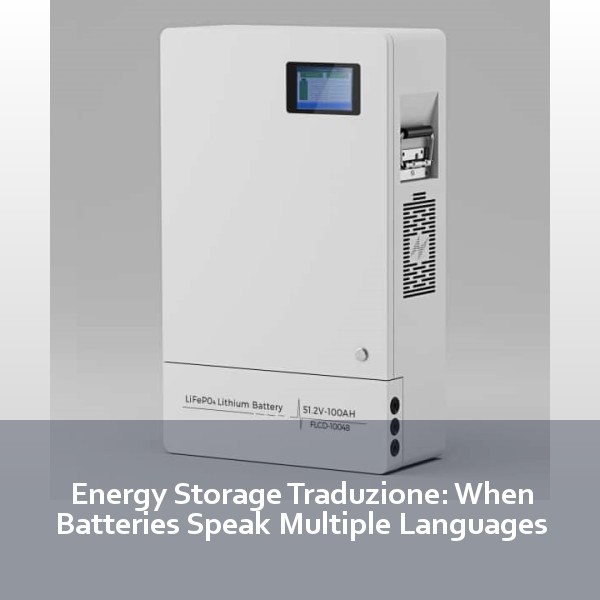 Energy Storage Traduzione: When Batteries Speak Multiple Languages