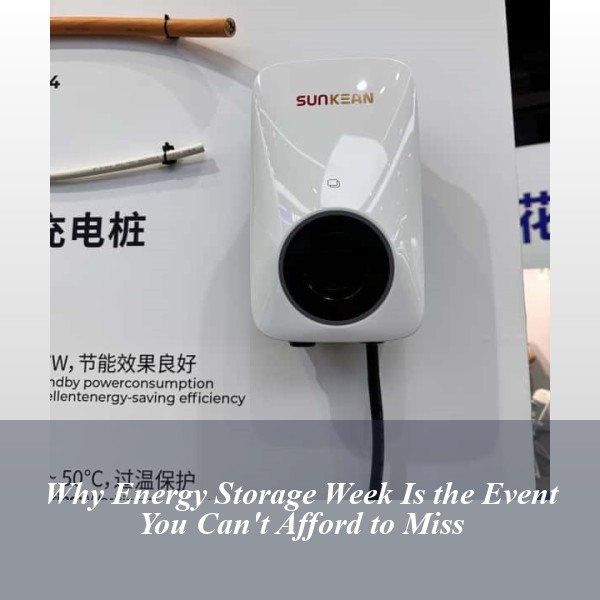 Why Energy Storage Week Is the Event You Can't Afford to Miss