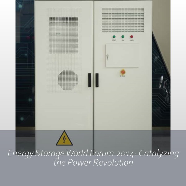 Energy Storage World Forum 2014: Catalyzing the Power Revolution