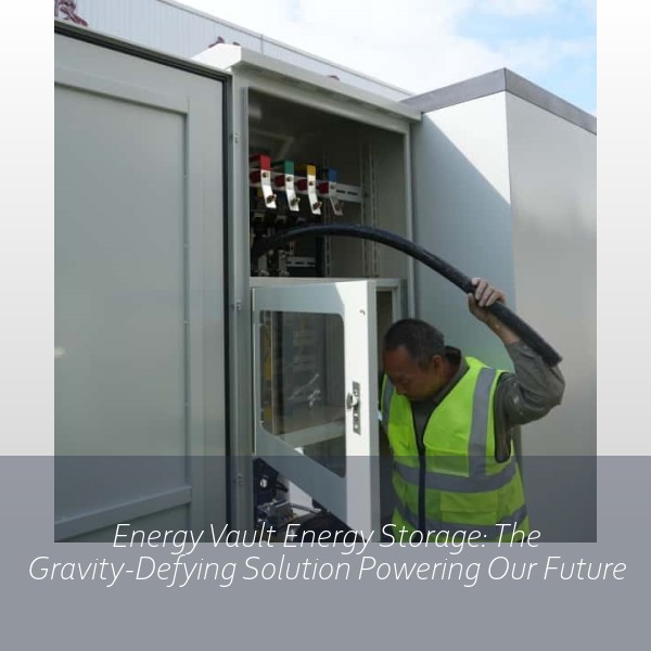 Energy Vault Energy Storage: The Gravity-Defying Solution Powering Our Future
