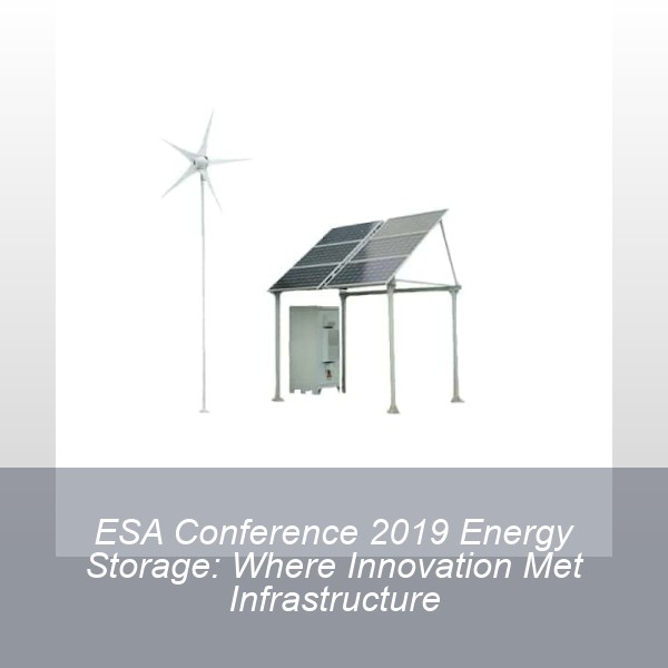 ESA Conference 2019 Energy Storage: Where Innovation Met Infrastructure