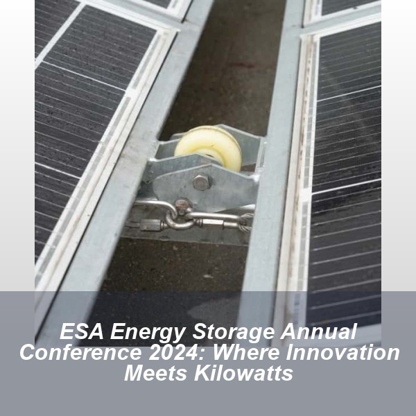 ESA Energy Storage Annual Conference 2024: Where Innovation Meets Kilowatts