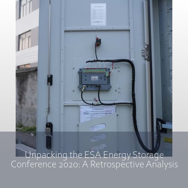 Unpacking the ESA Energy Storage Conference 2020: A Retrospective Analysis