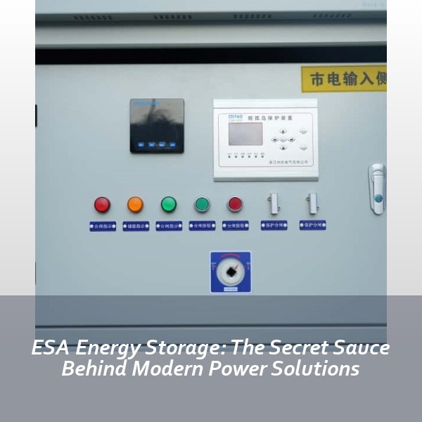 ESA Energy Storage: The Secret Sauce Behind Modern Power Solutions