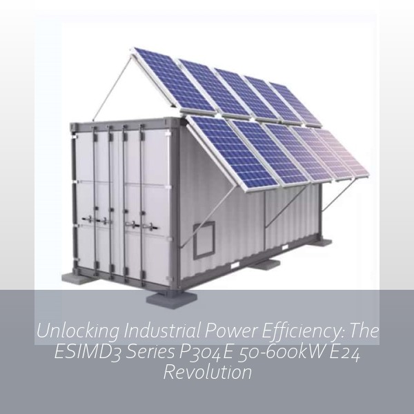 Unlocking Industrial Power Efficiency: The ESIMD3 Series P304E 50-600kW E24 Revolution