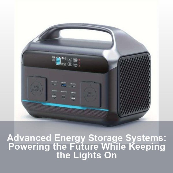 Advanced Energy Storage Systems: Powering the Future While Keeping the Lights On