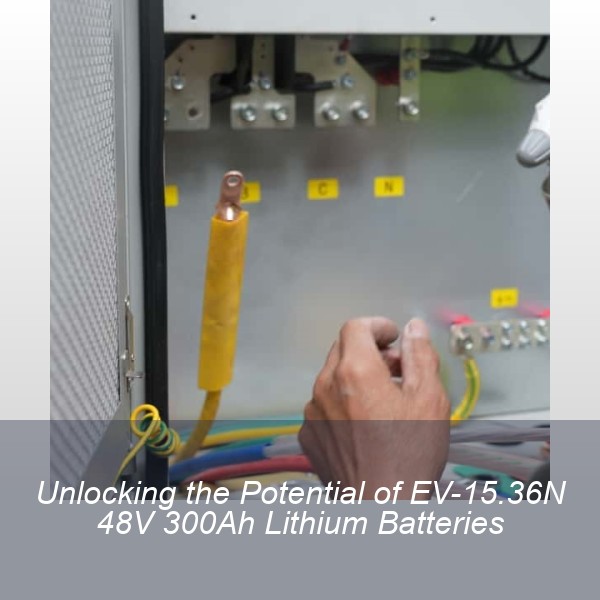 Unlocking the Potential of EV-15.36N 48V 300Ah Lithium Batteries