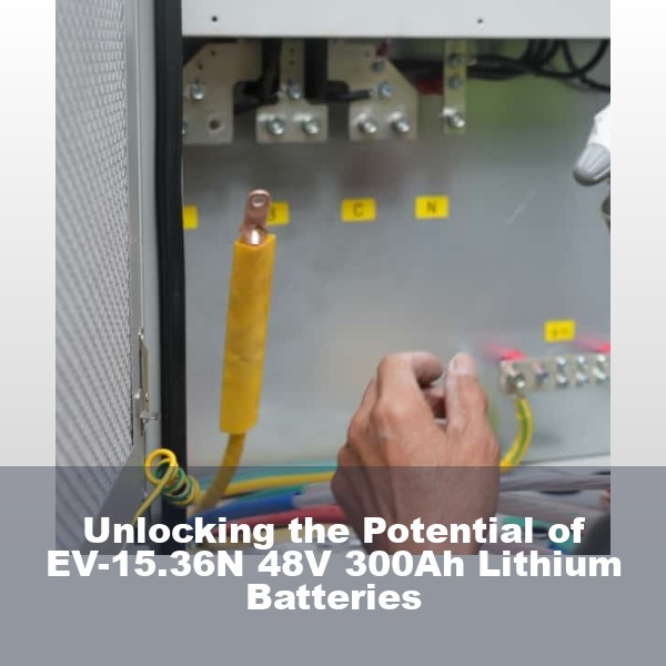 Unlocking the Potential of EV-15.36N 48V 300Ah Lithium Batteries