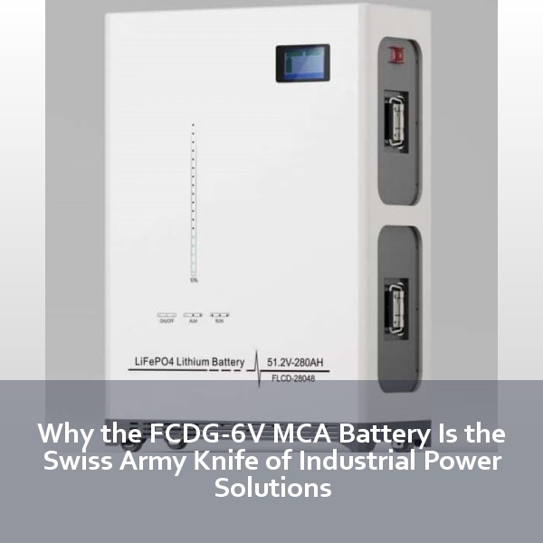 Why the FCDG-6V MCA Battery Is the Swiss Army Knife of Industrial Power Solutions