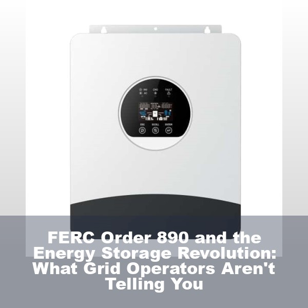 FERC Order 890 and the Energy Storage Revolution: What Grid Operators Aren't Telling You