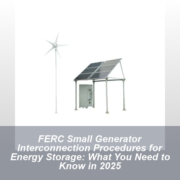FERC Small Generator Interconnection Procedures for Energy Storage: What You Need to Know in 2025