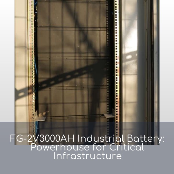 FG-2V3000AH Industrial Battery: Powerhouse for Critical Infrastructure