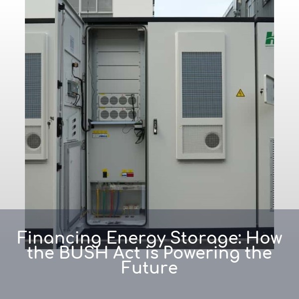 Financing Energy Storage: How the BUSH Act is Powering the Future