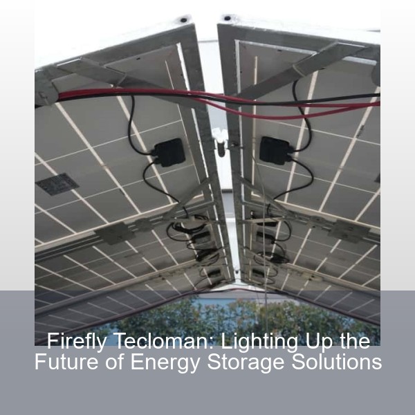 Firefly Tecloman: Lighting Up the Future of Energy Storage Solutions