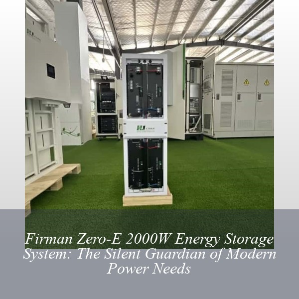 Firman Zero-E 2000W Energy Storage System: The Silent Guardian of Modern Power Needs