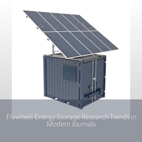 Flywheel Energy Storage Research Trends in Modern Journals