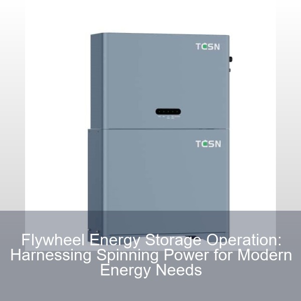 Flywheel Energy Storage Operation: Harnessing Spinning Power for Modern Energy Needs